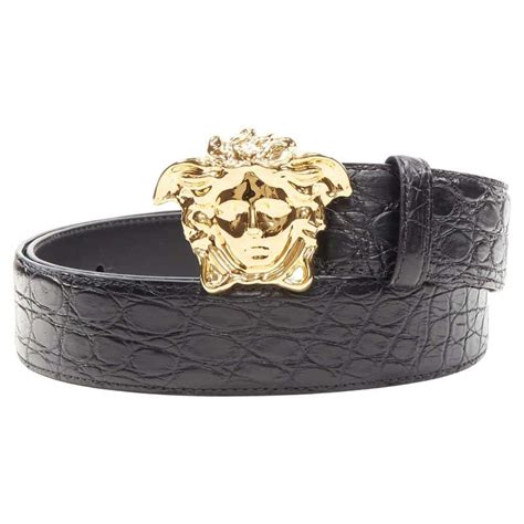 black gold versace belt|versace swarovski belt.